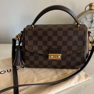 LOUIS VUITTON Damier Ebene Croissette